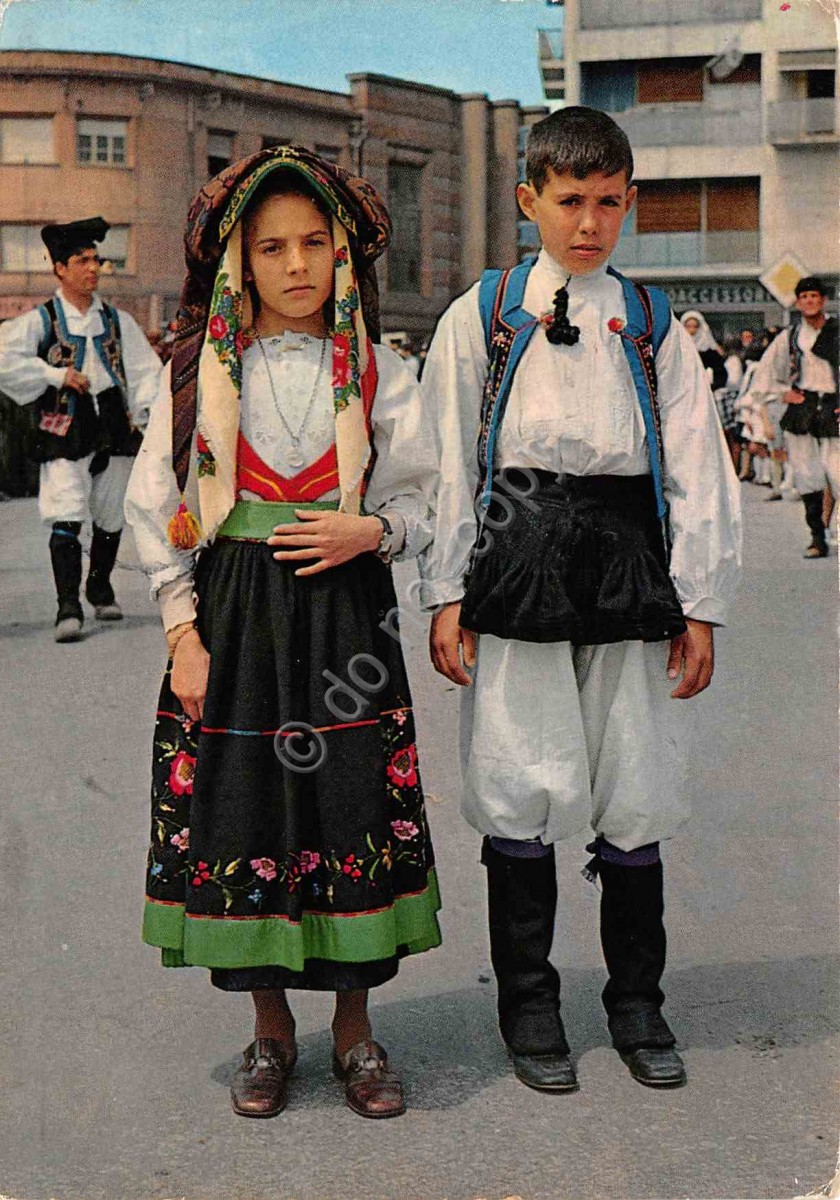 Cartolina Sassari Cavalcata Sarda Costume di Samugheo 1972