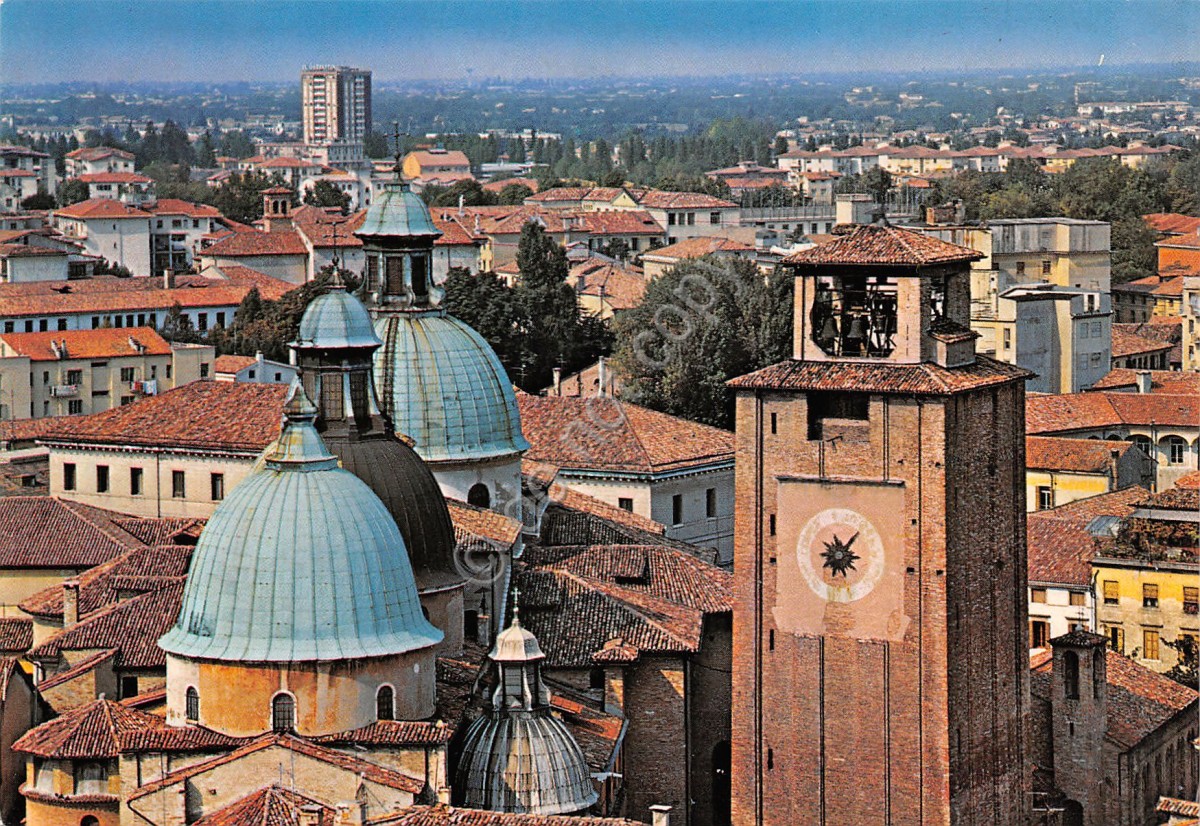 Cartolina Treviso Panorama parziale dei tetti della città 