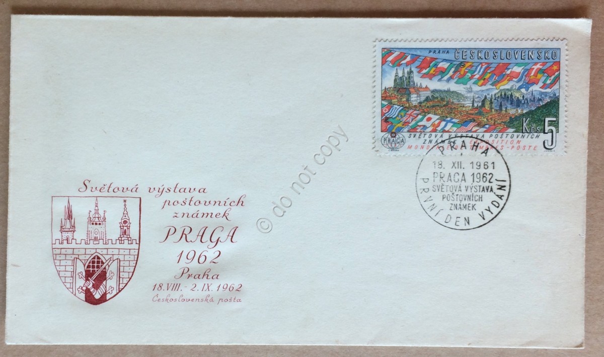 Cecoslovacchia 1961 - Mostra Filatelica Internazionale Praga 5Kc