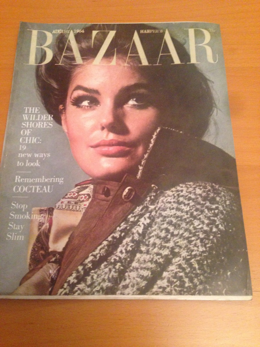 Rivista Magazine Harper's Bazaar August  1964 Cover Avedon  
