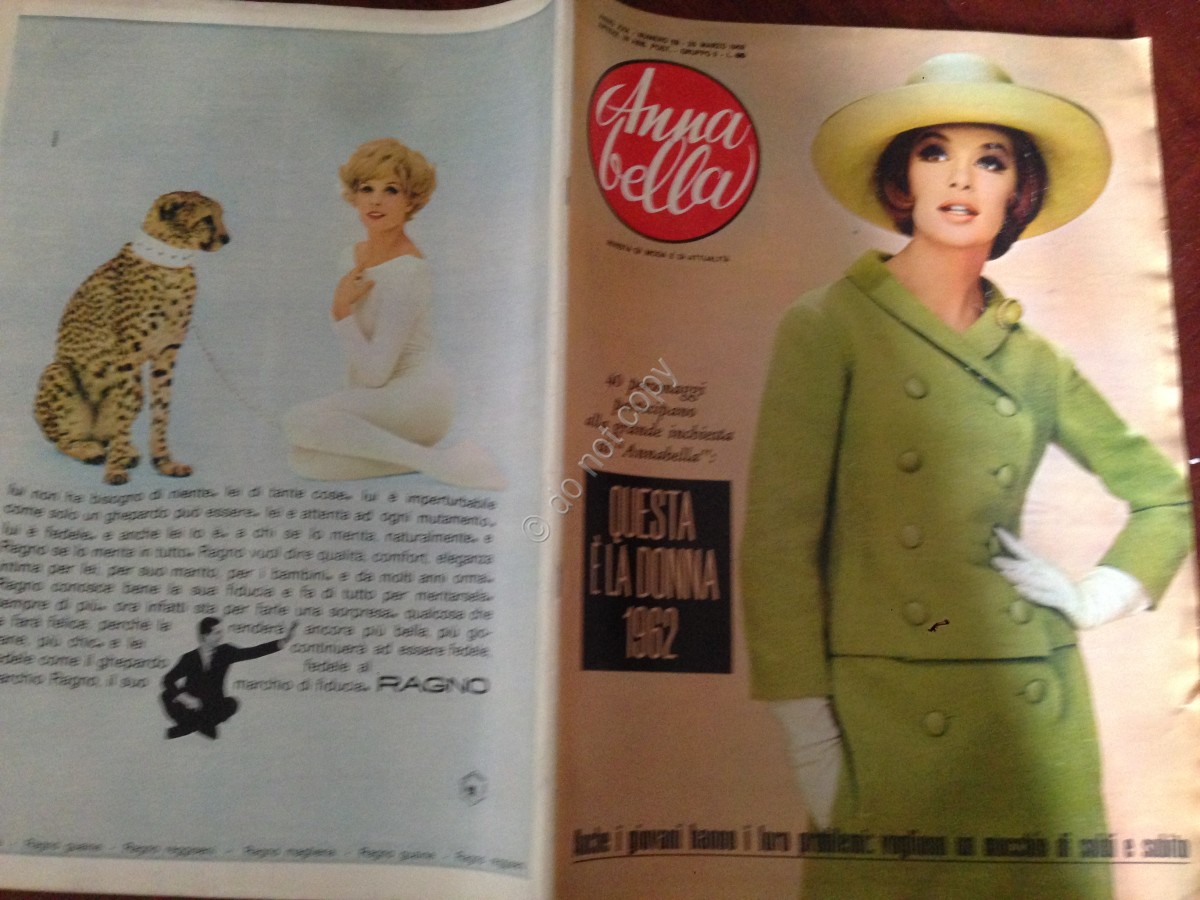 Annabella Rivista Magazine 25 Marzo 1962 n.12 Franca Rame Dario Fo