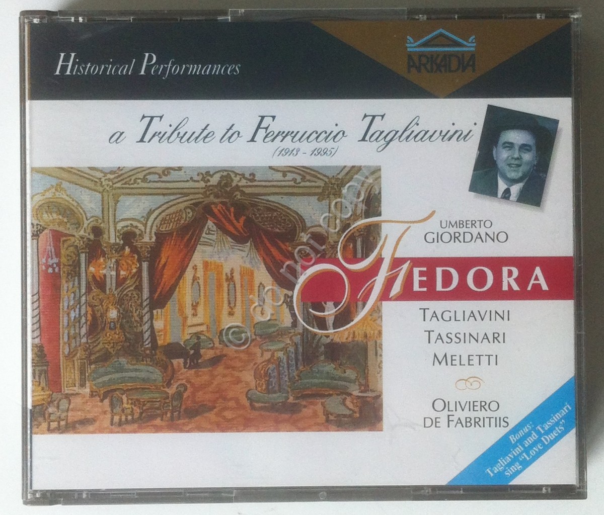 Giordano - Fedora - Tributo a Ferruccio Tagliavini - 2CD Arkadia con libretto